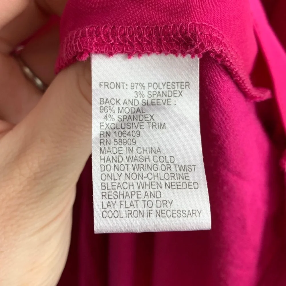 Alex Marie Pink Short Sleeve Blouse - Picture 4 of 5